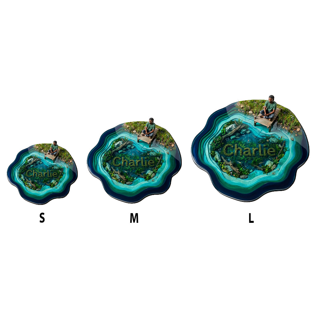 Love Fishing - Personalized Fishing Table Custom Shape