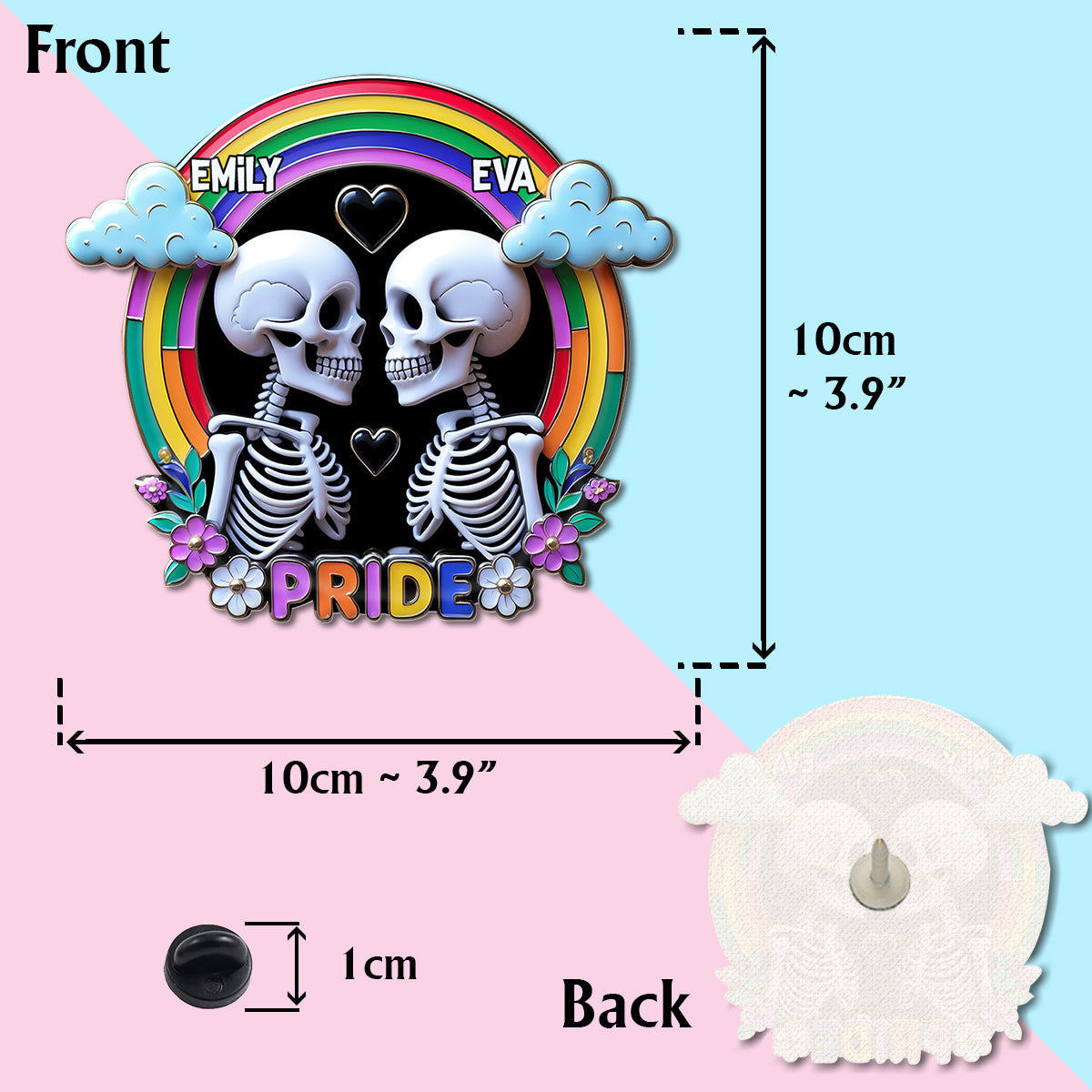 Sei freundlich, sei stolz – Personalisierte LGBT-Unterstützungsnadel