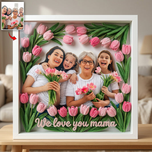Geschenkidee für Mütter - Personalisierte Mutter Acrylplakette in Sonderform
