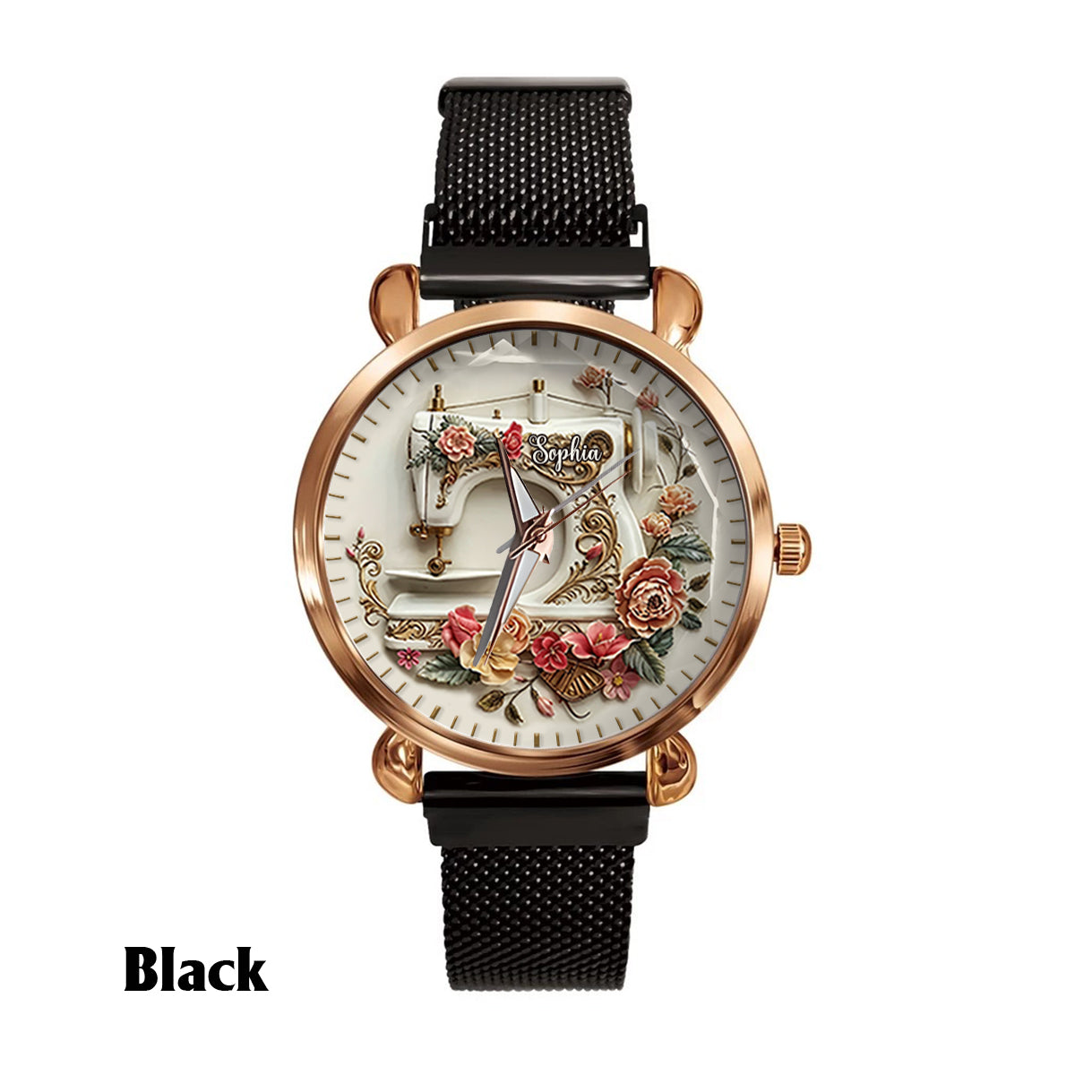 Beautiful Sewing Machine - Personalized Sewing Women Hand Watch