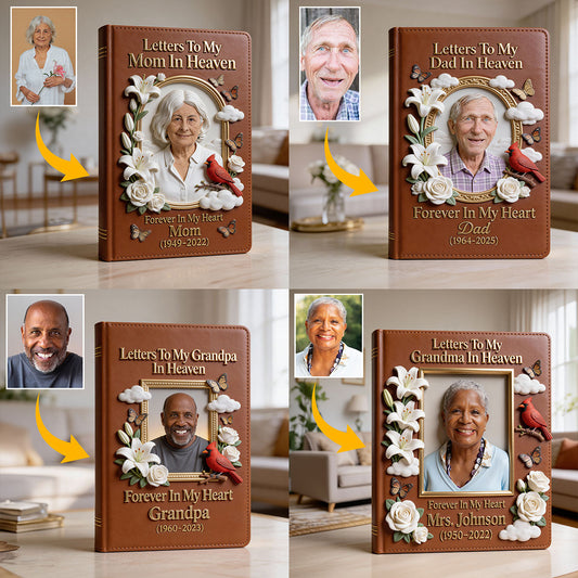 Erinnerungsgeschenk für Verstorbene – Personalisiertes Gedenk-Lederjournal