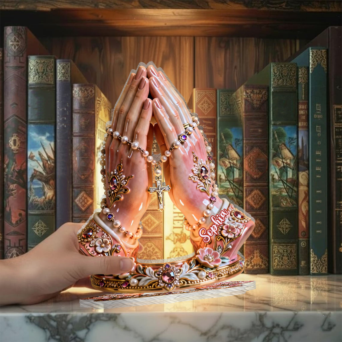 Praying Time - Personalized Christian Candle Holder Sign