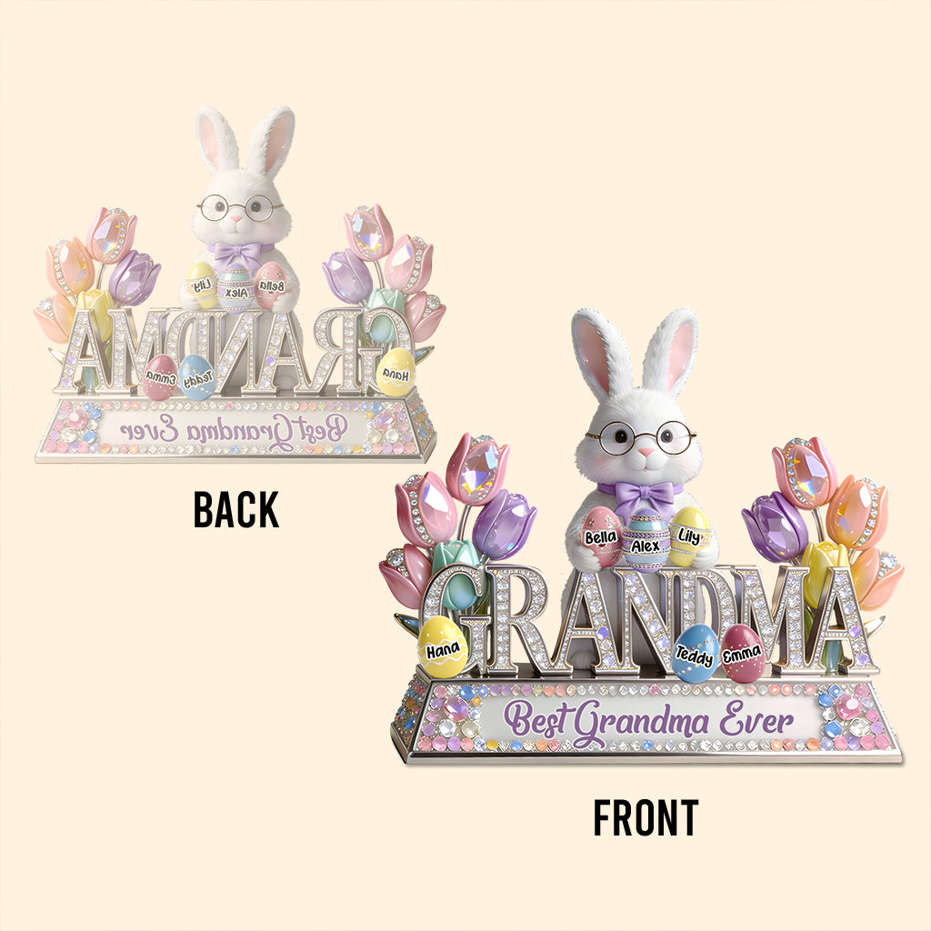 Easter's Peep Perfect Gift For Grandma - Personalized Grandma Custom Shaped Acrylic Plaque