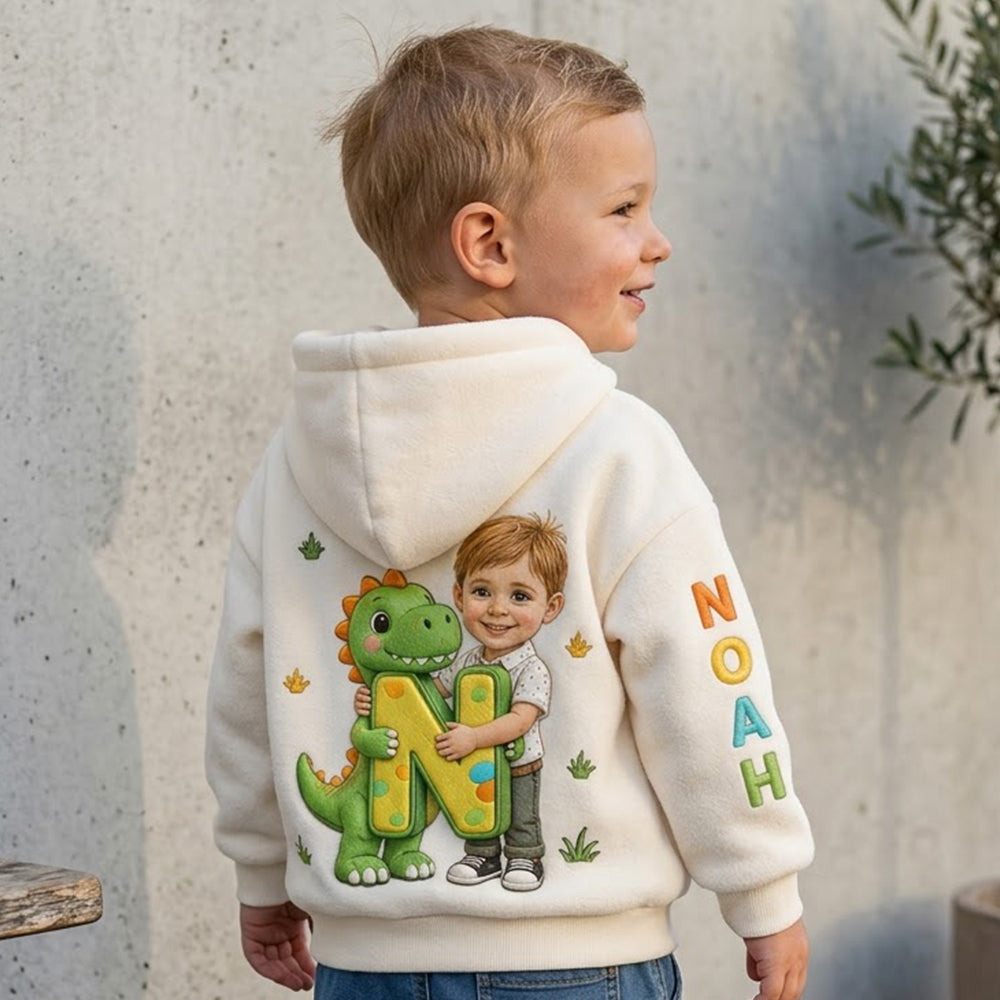 Any Photo, Any Theme Alphabet - Personalized Kid Kid Hoodie & Kid Jogger Sweatpants