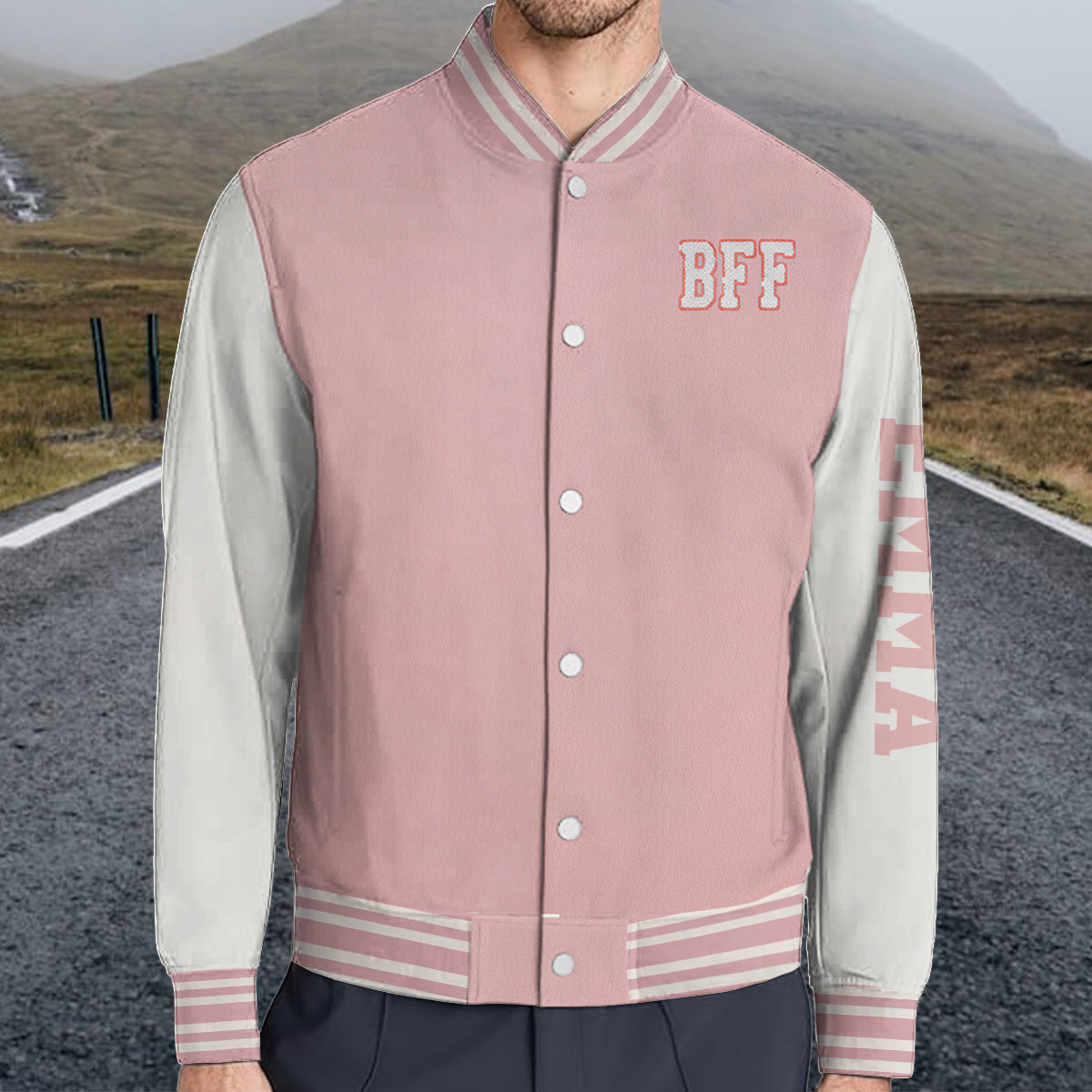Besties Forever - Personalized Bestie Varsity Jacket
