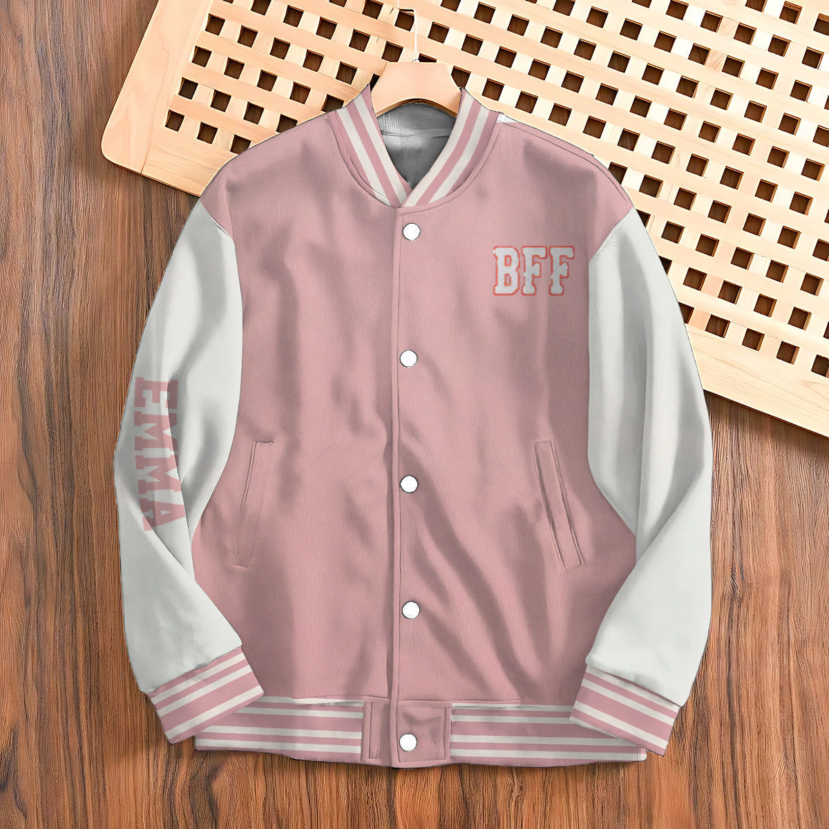Besties Forever - Personalized Bestie Varsity Jacket