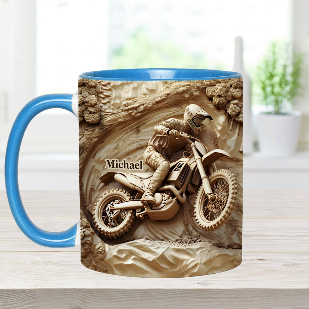 Cool Dirt Bike, Motocross - Personalized Dirt Bike Accent Mug