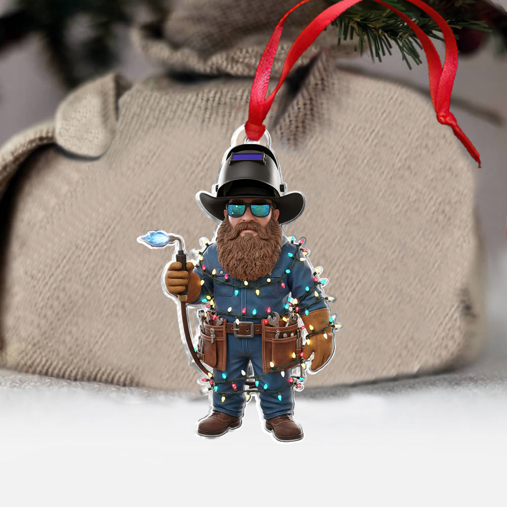 Funny Welder Custom Ornament From Photo - Personalized Welder Ornament