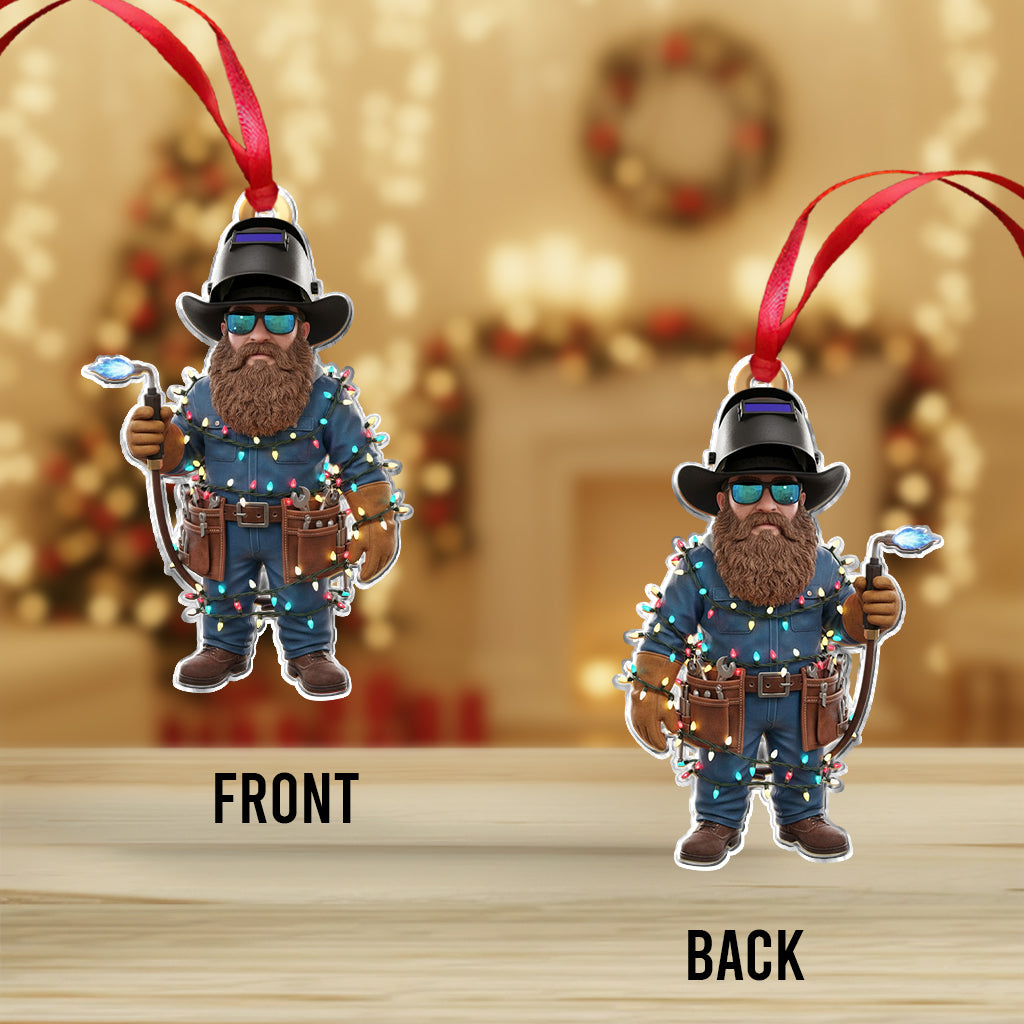 Funny Welder Custom Ornament From Photo - Personalized Welder Ornament