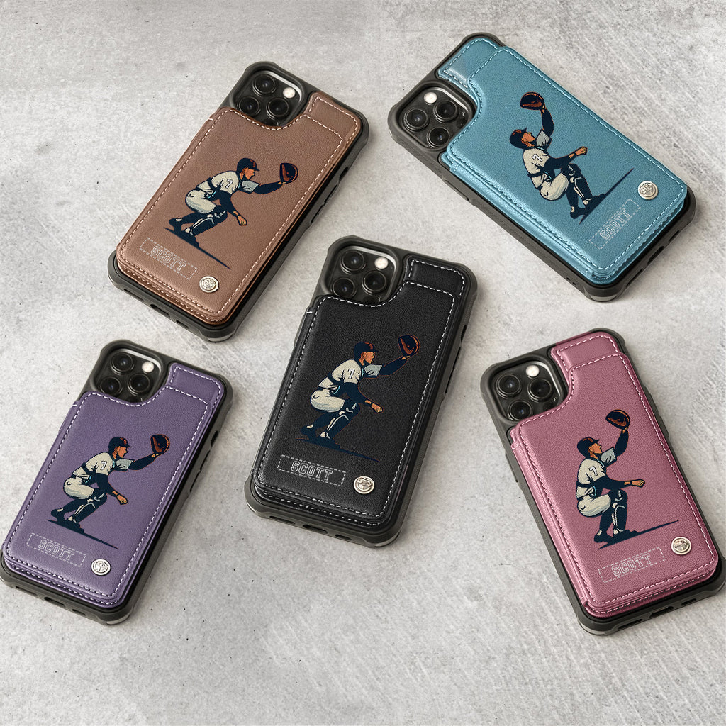 Tis Baseball Season - Personalized Baseball Wallet Phone Case