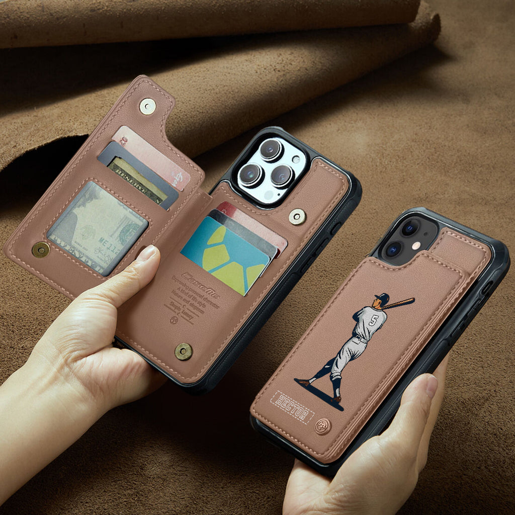 Tis Baseball Season - Personalized Baseball Wallet Phone Case