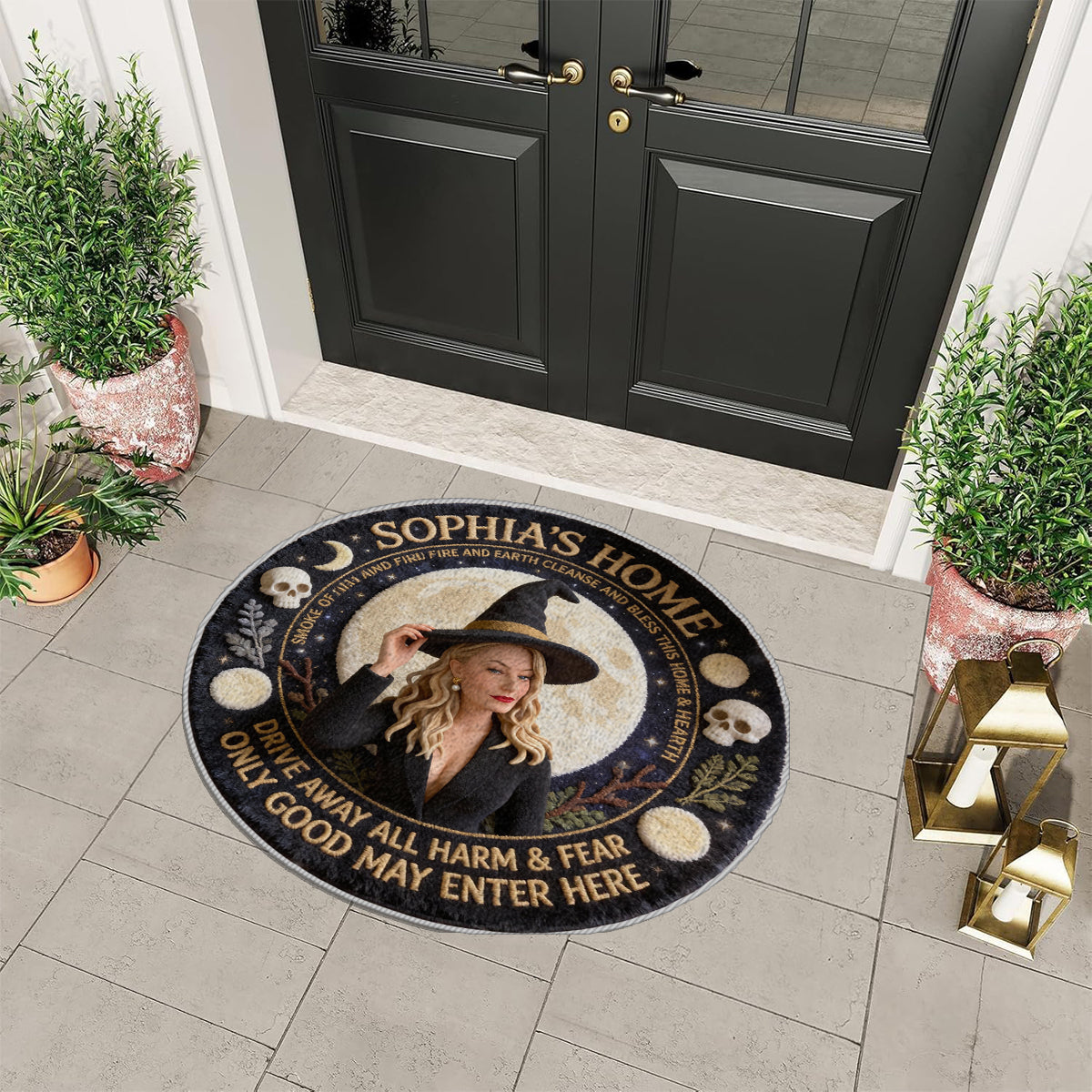 Magical Witch - Personalized Witch Non-Slip Tufted Rug