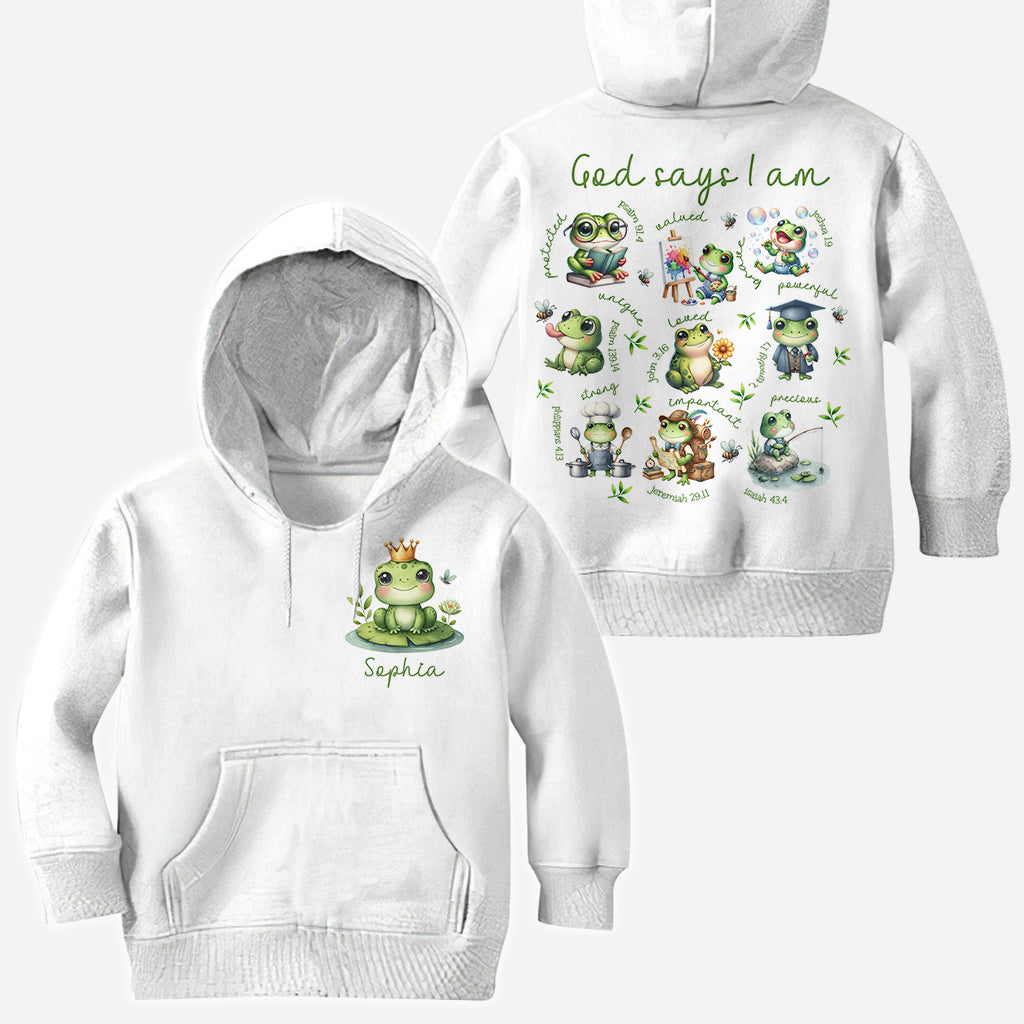 Dieu dit que je suis - T-shirt personnalisé grenouille intégrale