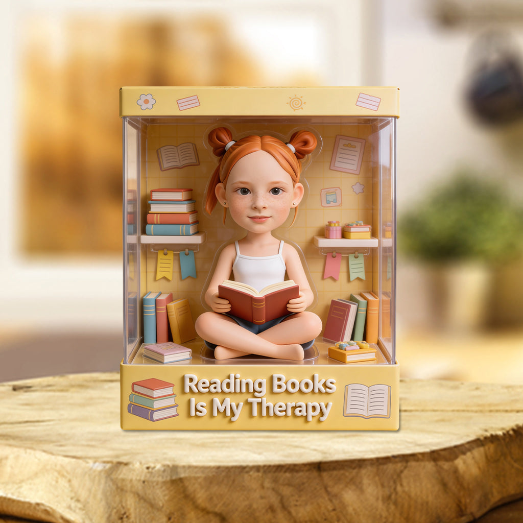 Love Books, Book Lovers Gift - Personalized Book Custom Shaped Acrylic Plaque