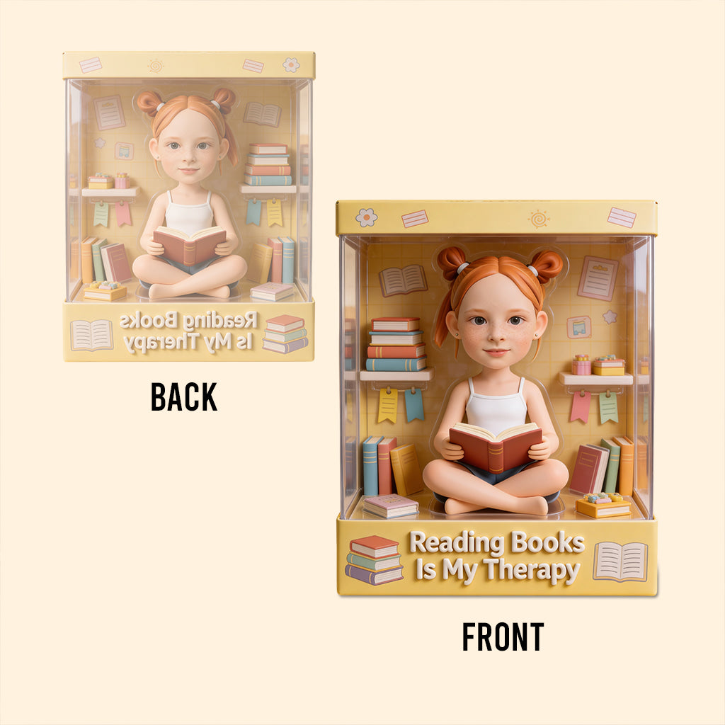 Love Books, Book Lovers Gift - Personalized Book Custom Shaped Acrylic Plaque