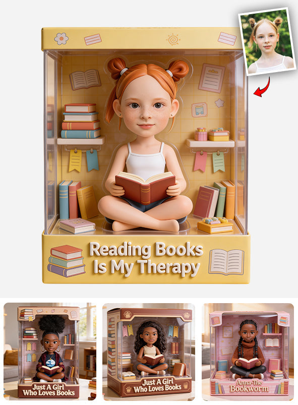 Love Books, Book Lovers Gift - Personalized Book Custom Shaped Acrylic Plaque