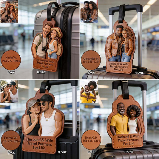 Reisepartner fürs Leben - Personalisierter Gepäckanhänger für Paare