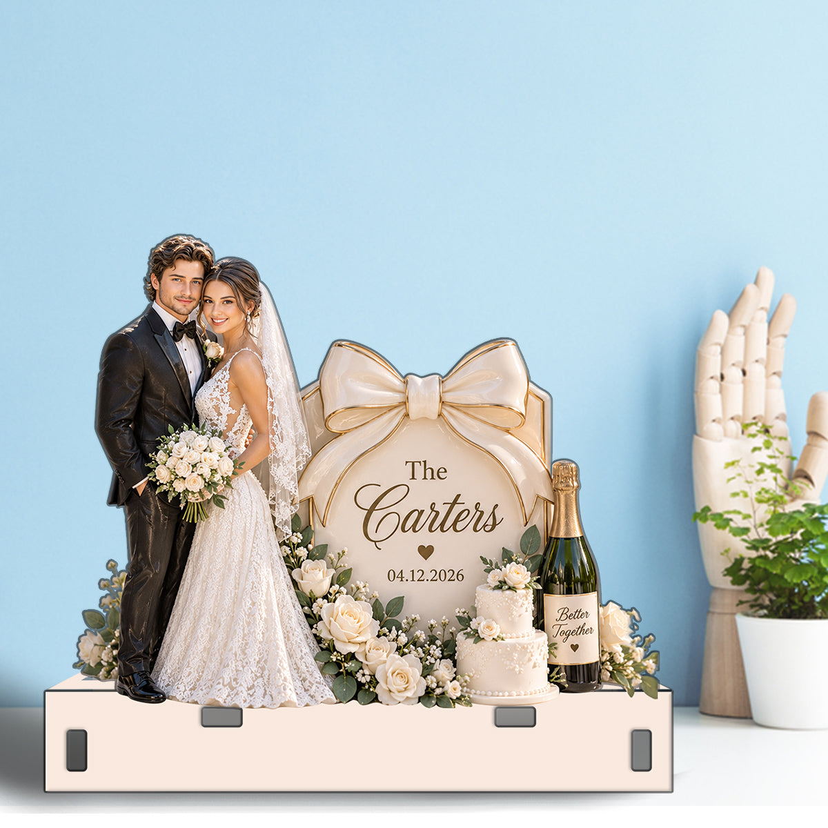 Just Married - Personalized wedding Napkin Holder