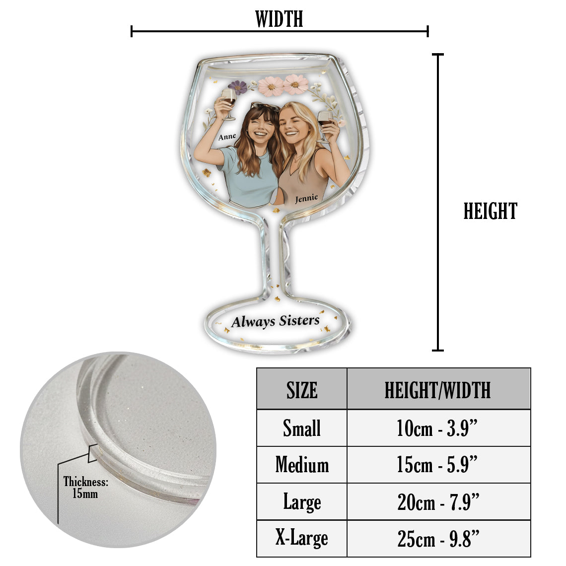 Custom From Any Photo - Personalized Bestie Catch-All Tray