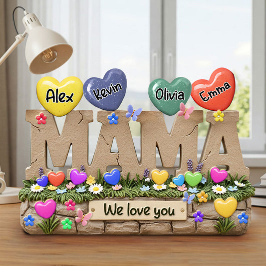 My Sweethearts Gift For Mom, Grandma - Personalized Mother Custom Shaped Acrylic Plaque