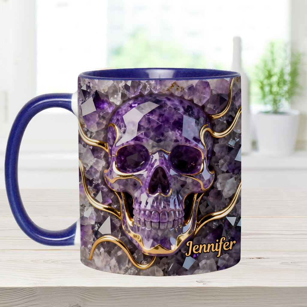 Beautiful Skull - Personalized Skull Accent Mug