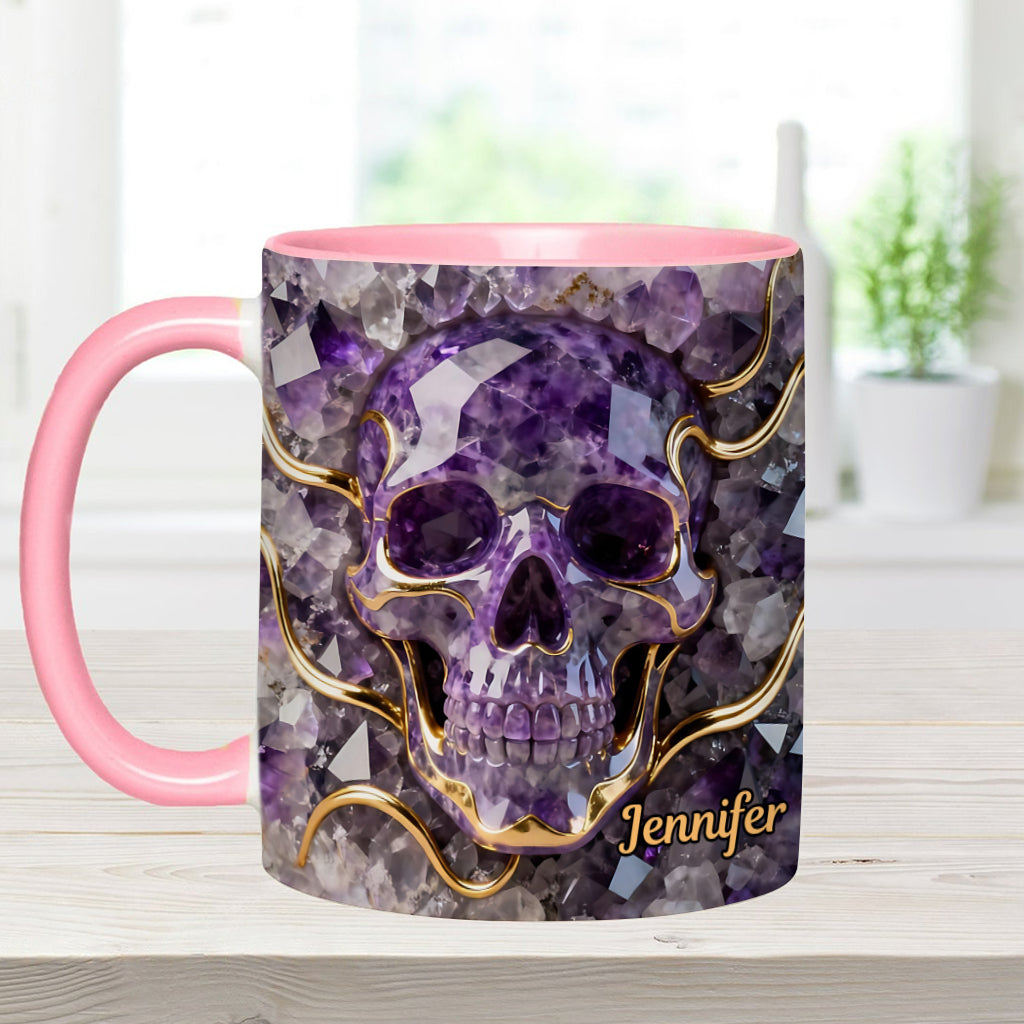 Beautiful Skull - Personalized Skull Accent Mug