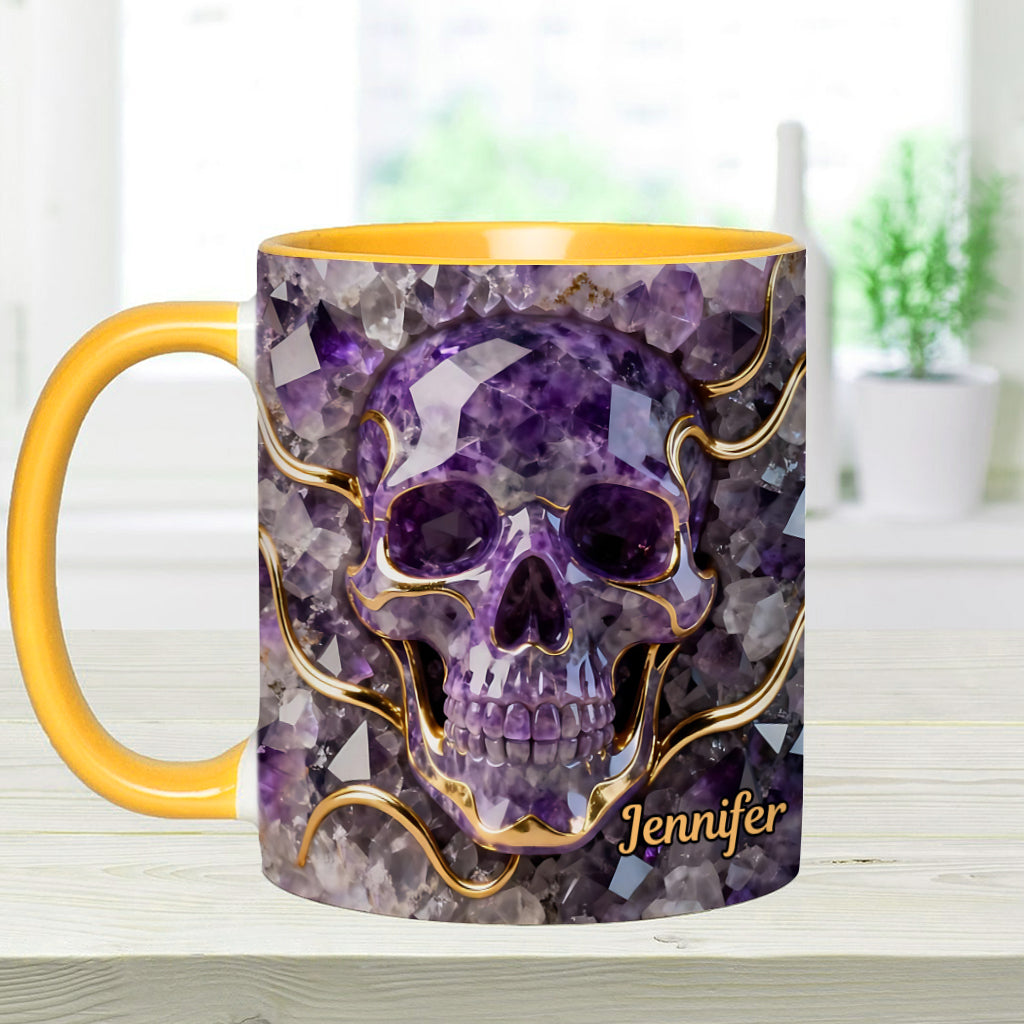Beautiful Skull - Personalized Skull Accent Mug