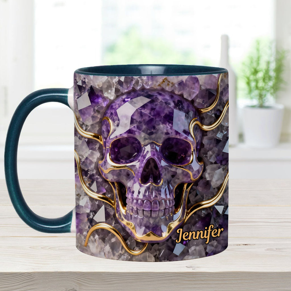Beautiful Skull - Personalized Skull Accent Mug