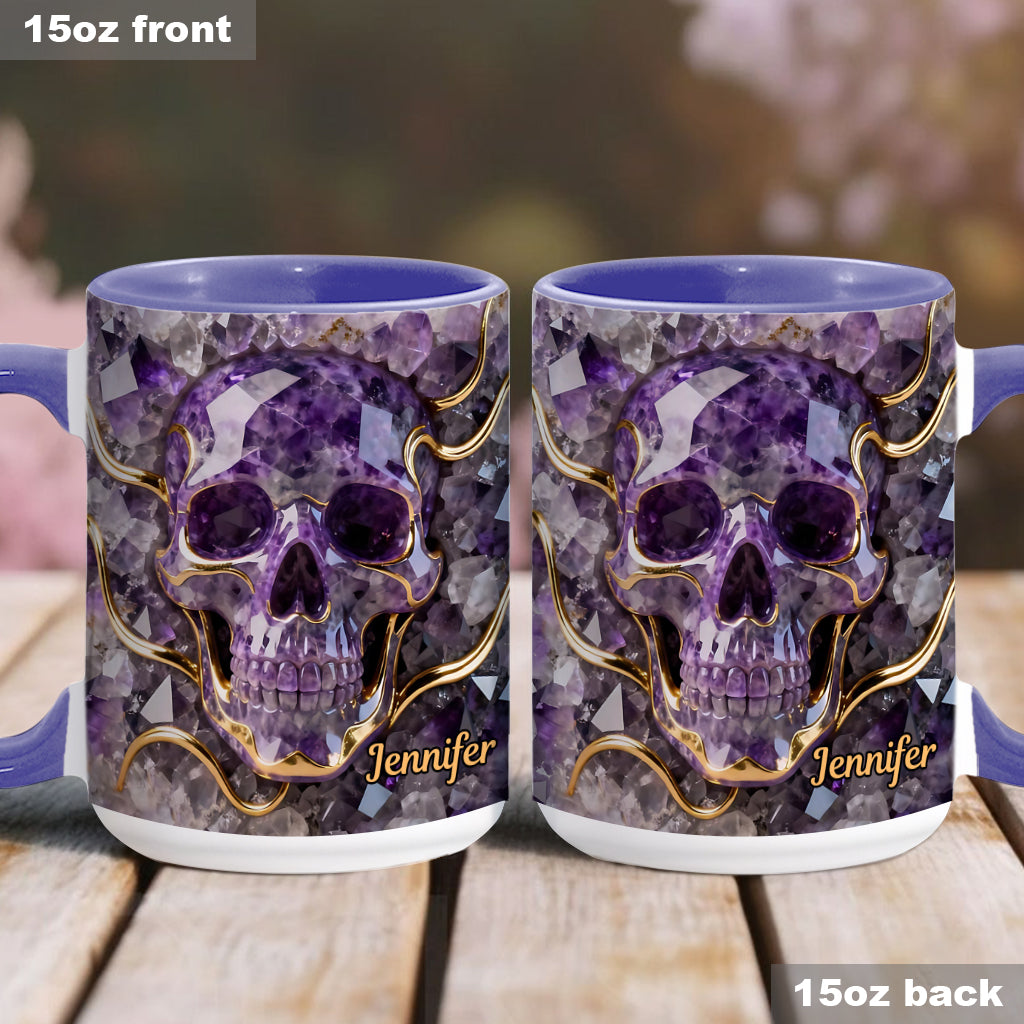 Beautiful Skull - Personalized Skull Accent Mug