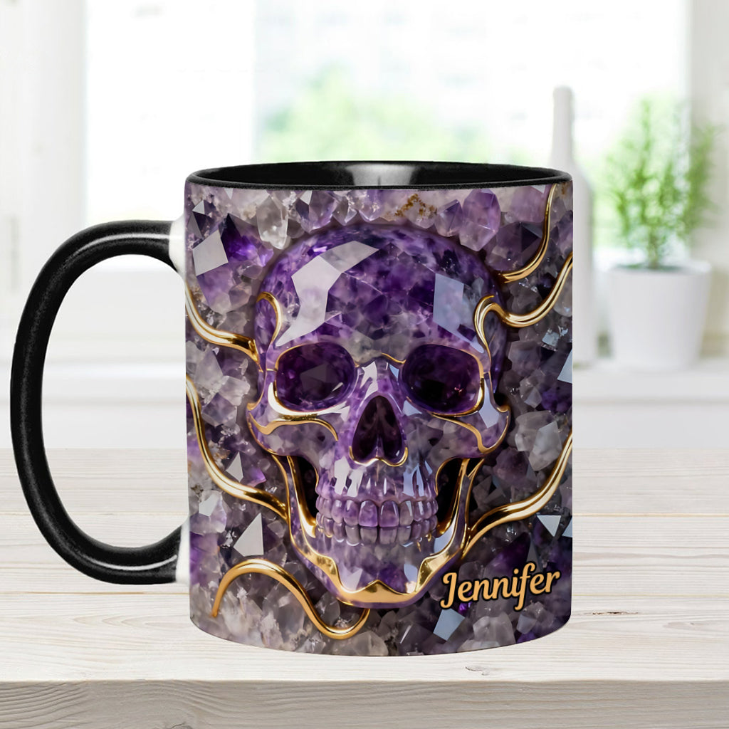 Beautiful Skull - Personalized Skull Accent Mug