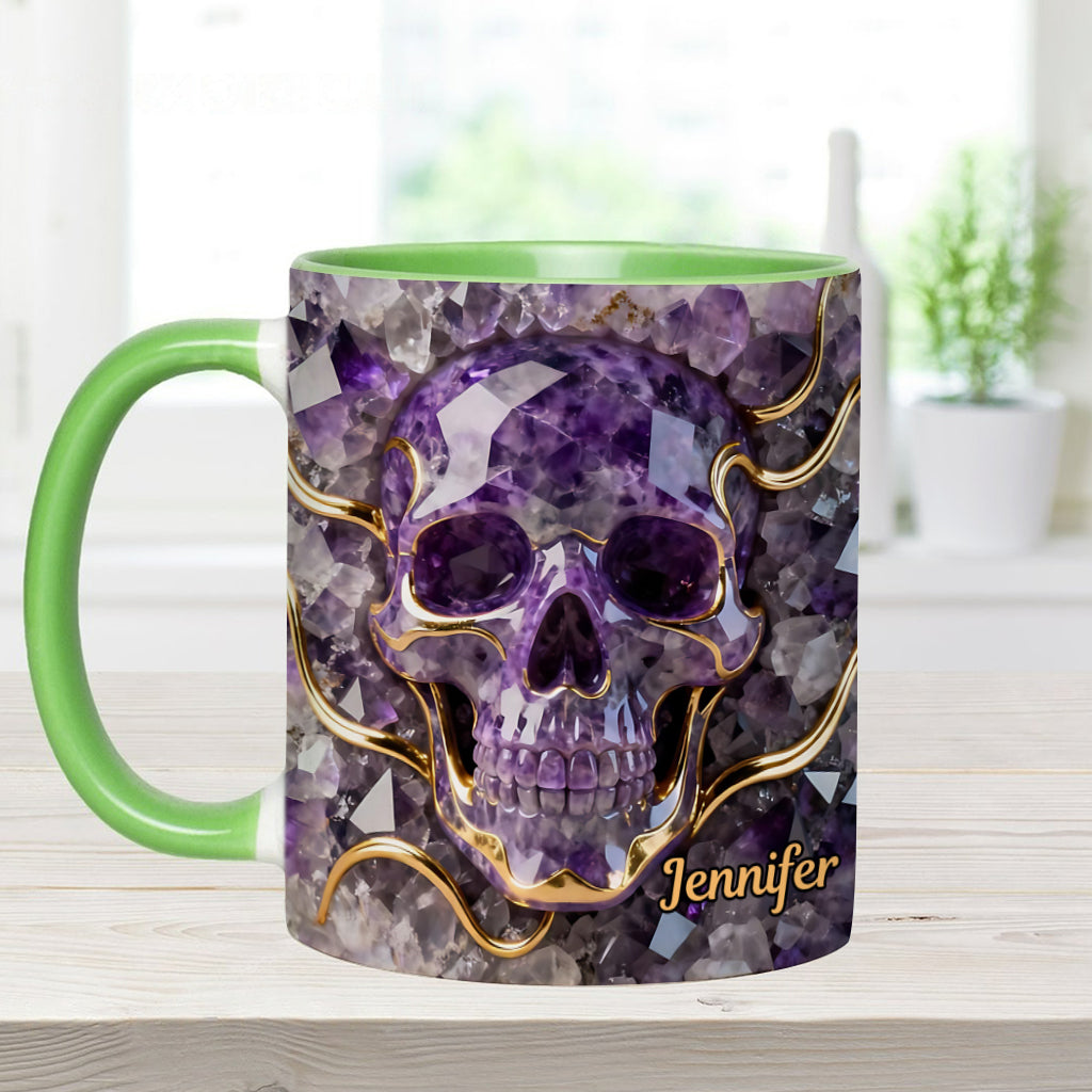 Beautiful Skull - Personalized Skull Accent Mug