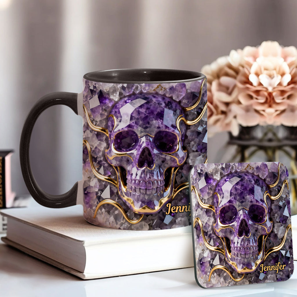 Beautiful Skull - Personalized Skull Accent Mug