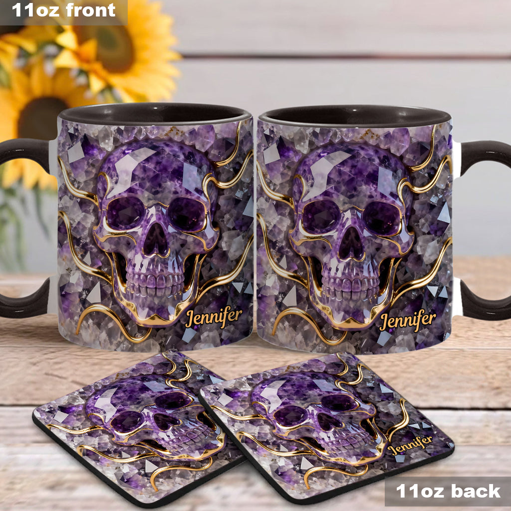 Beautiful Skull - Personalized Skull Accent Mug