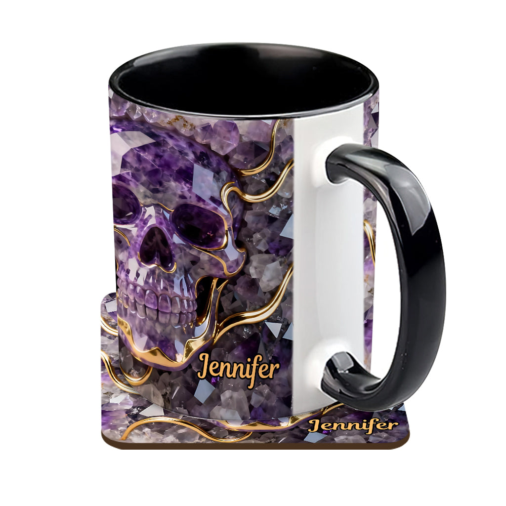 Beautiful Skull - Personalized Skull Accent Mug