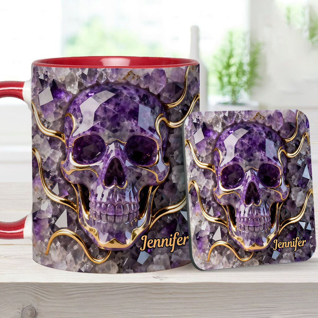 Beautiful Skull - Personalized Skull Accent Mug