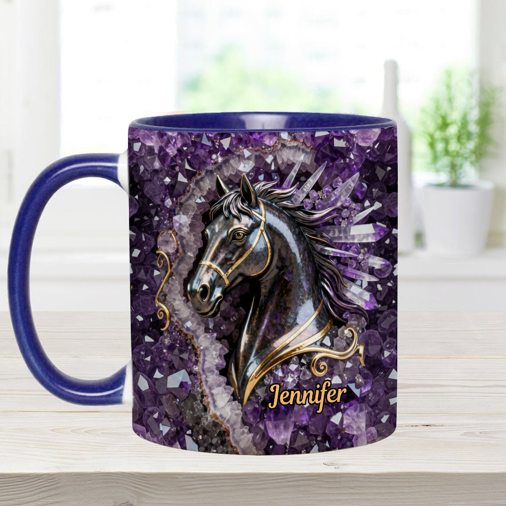Love Horse - Personalized Horse Accent Mug & Coaster