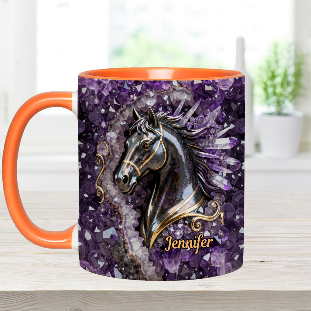 Love Horse - Personalized Horse Accent Mug & Coaster