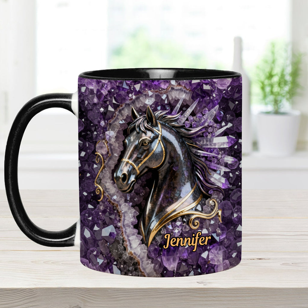 Love Horse - Personalized Horse Accent Mug & Coaster