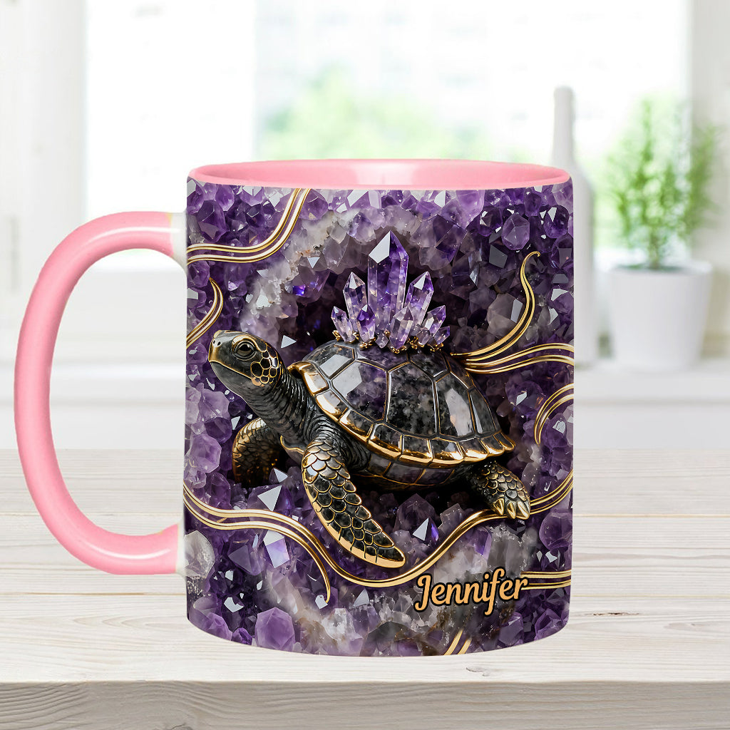 Love Turtle - Personalized Turtle Accent Mug & Coaster
