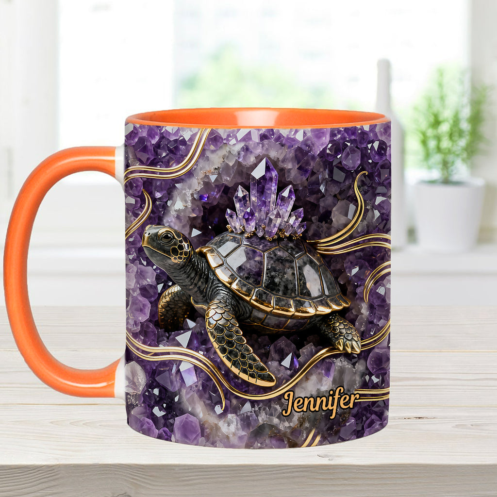 Love Turtle - Personalized Turtle Accent Mug & Coaster