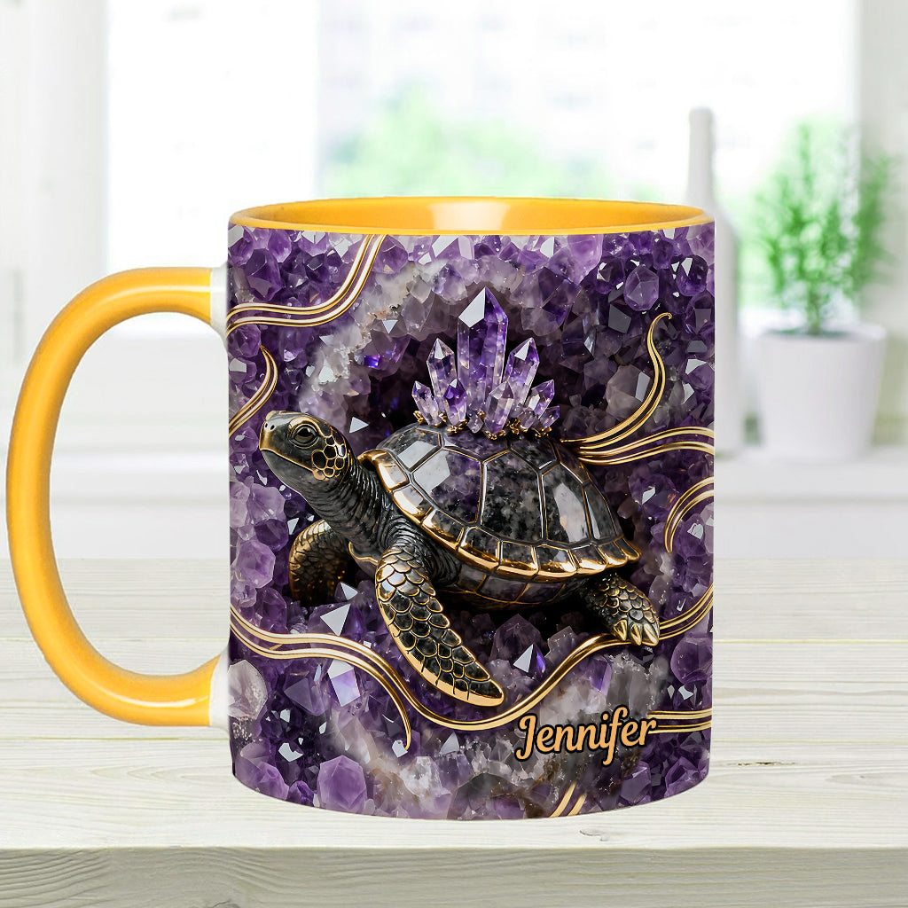Love Turtle - Personalized Turtle Accent Mug & Coaster