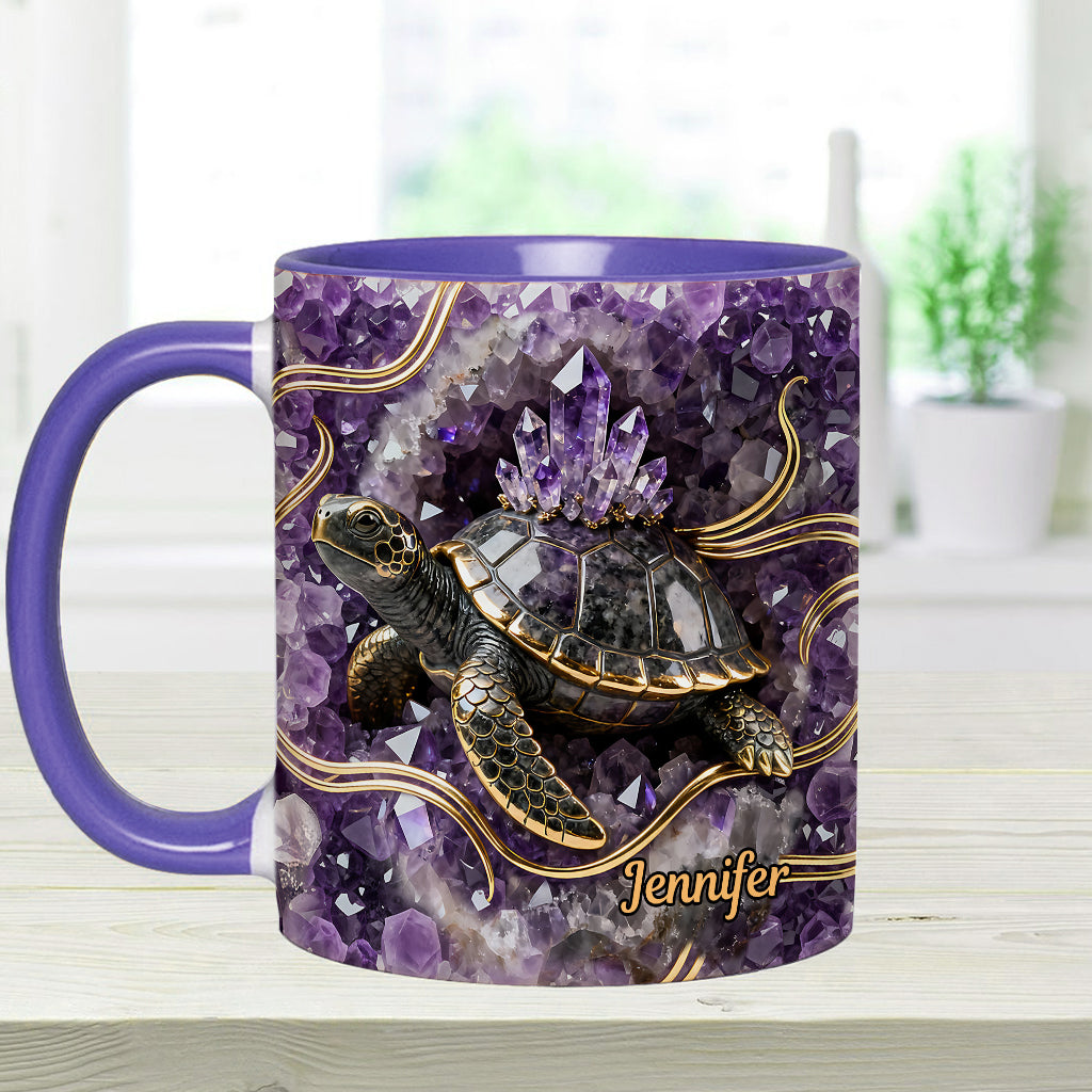 Love Turtle - Personalized Turtle Accent Mug & Coaster