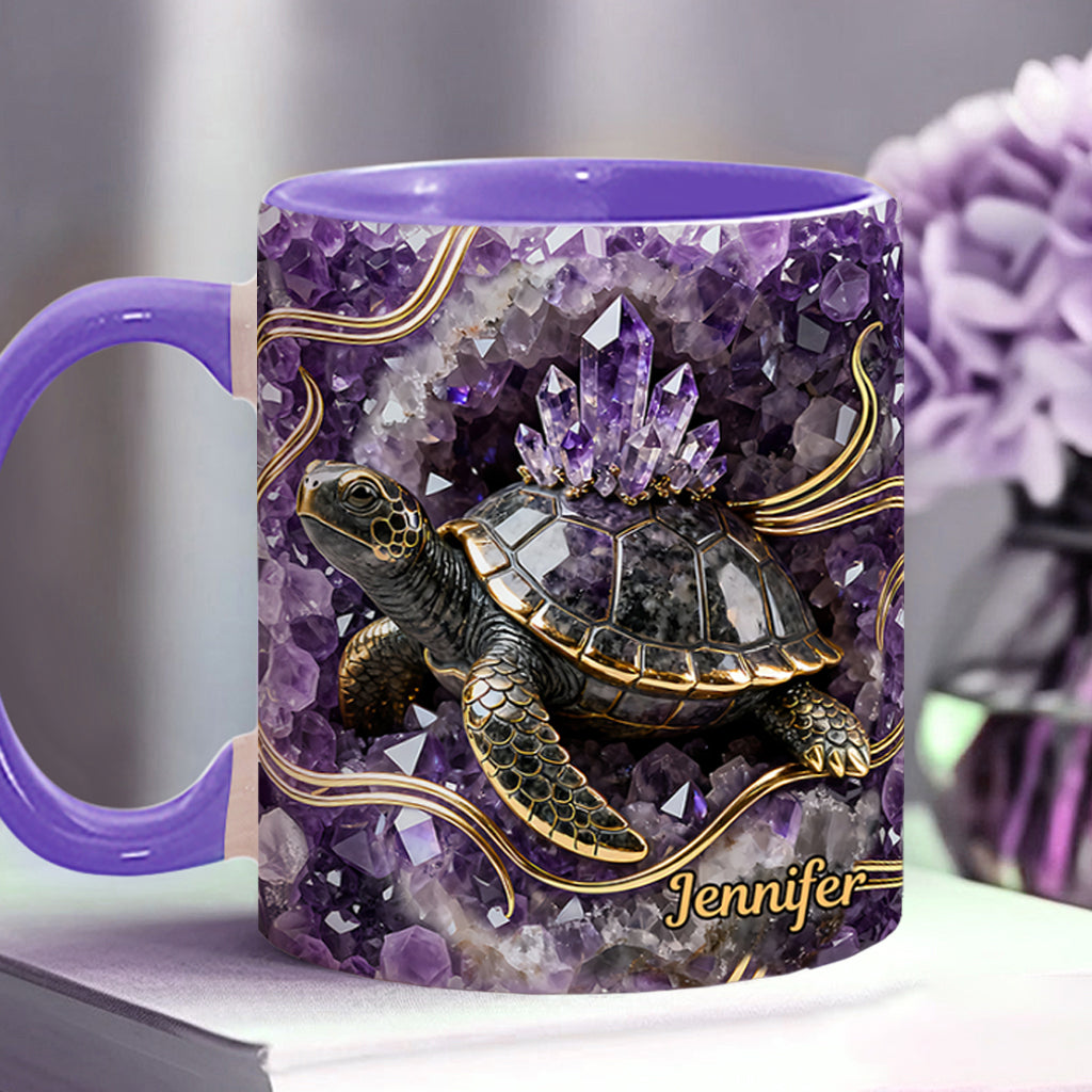 Love Turtle - Personalized Turtle Accent Mug & Coaster