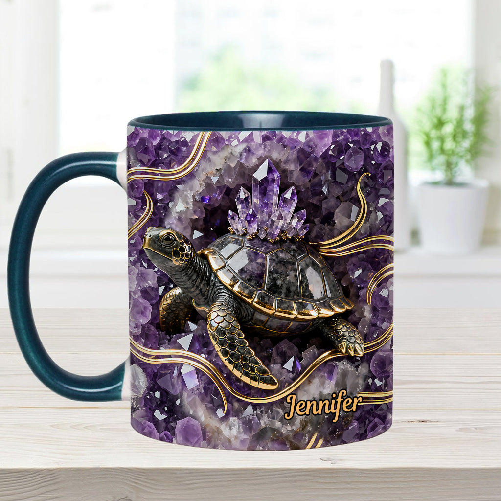 Love Turtle - Personalized Turtle Accent Mug & Coaster