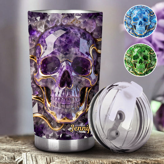Beautiful Skull - Personalized Skull Tumbler