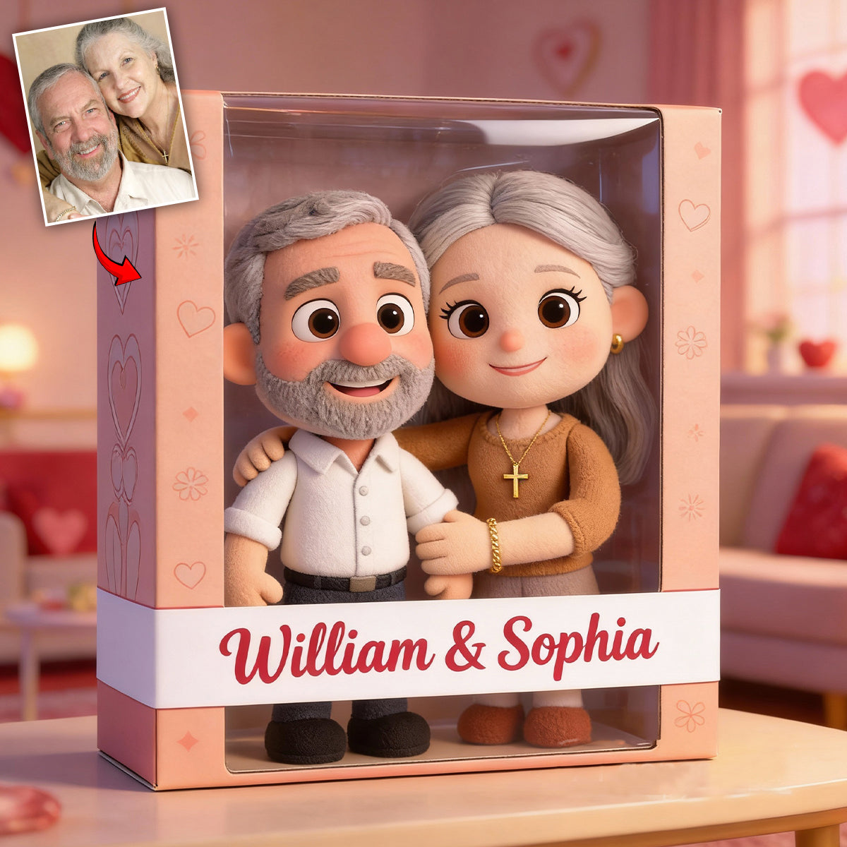 I Love You - Personalized Couple Custom Shaped Acrylic Plaque