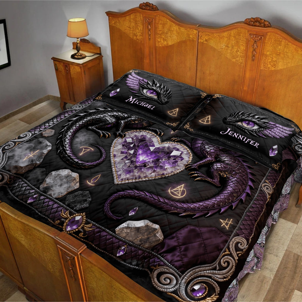 You & Me We Got This - Personalized Dragon Quilt Set