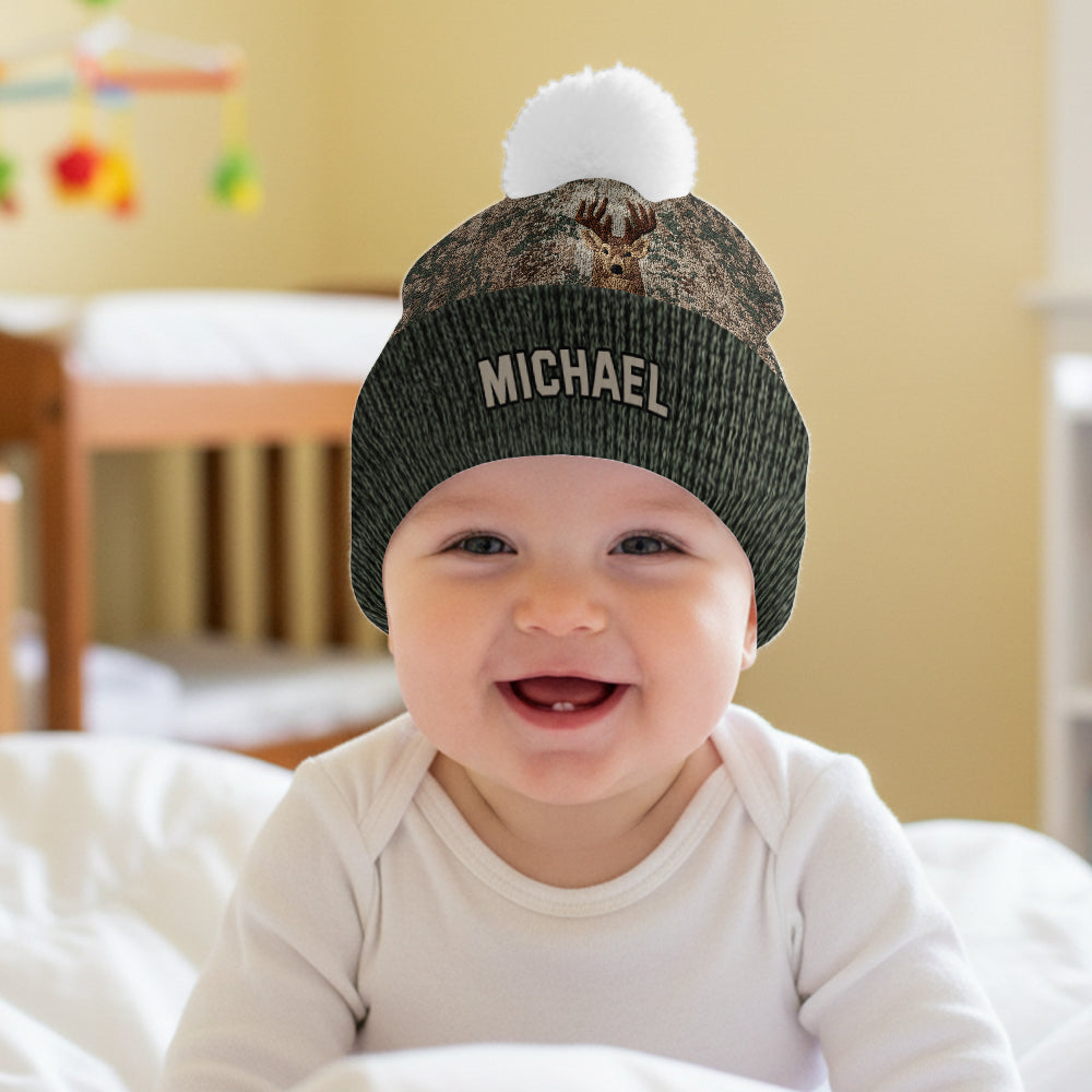 Bonnet de chasse personnalisé à motif tête de cerf