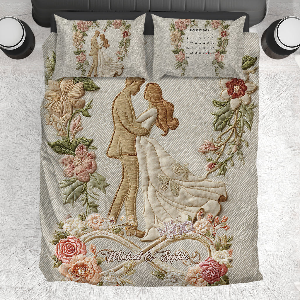 Forever Love - Personalized Couple Bedding Set
