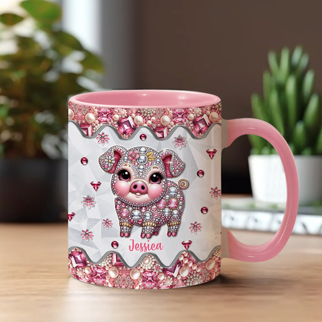 Cute Pig - Personalized Pig Lover Accent Mug